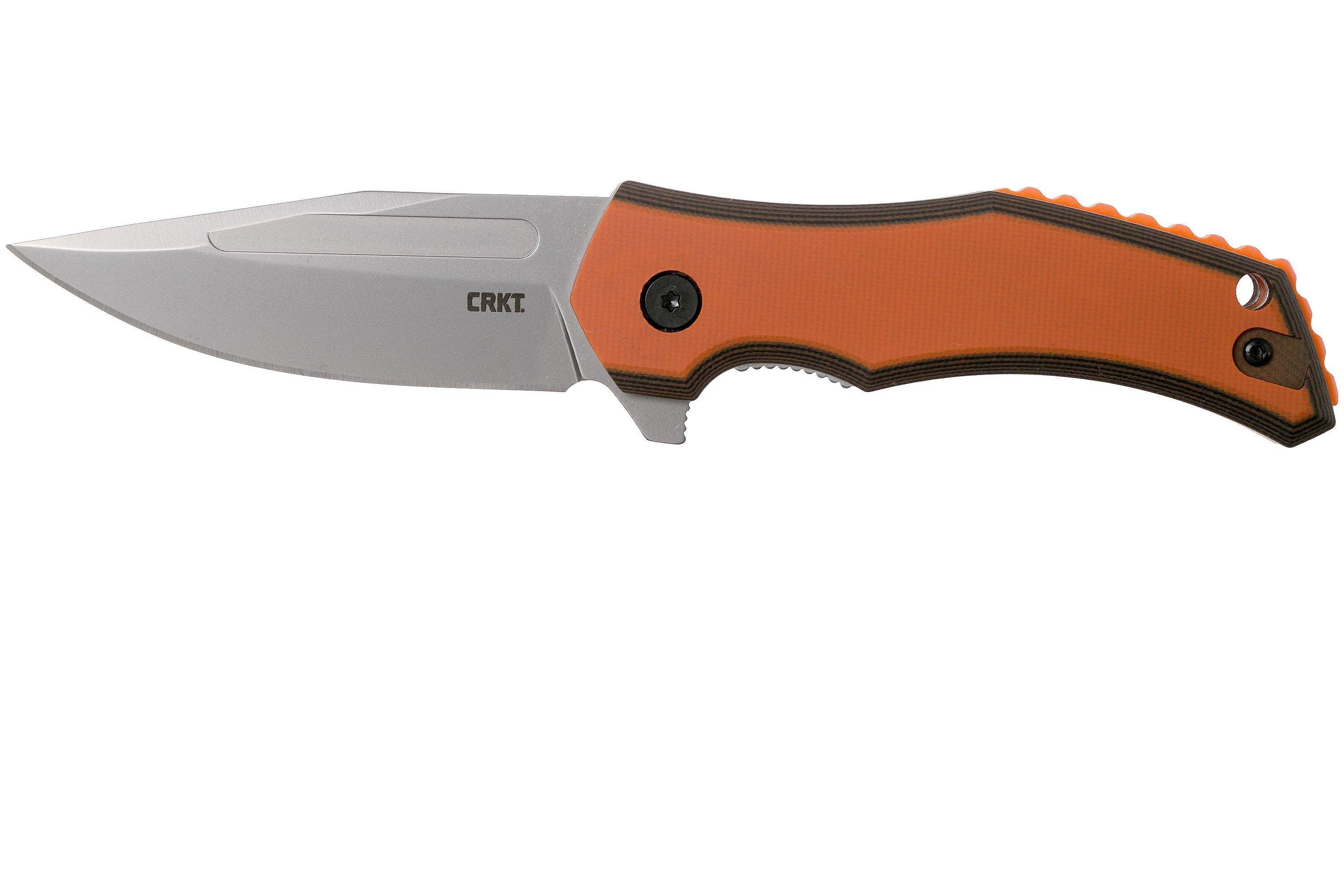 CRKT Fawkes Orange 2372 pocket knife, Alan Folts design ...