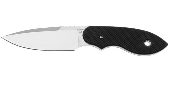 Image for Böker Plus Trailmate 02BO097 Satin Nitro-V, Black G10, fixed knife, Steve Kelly design
