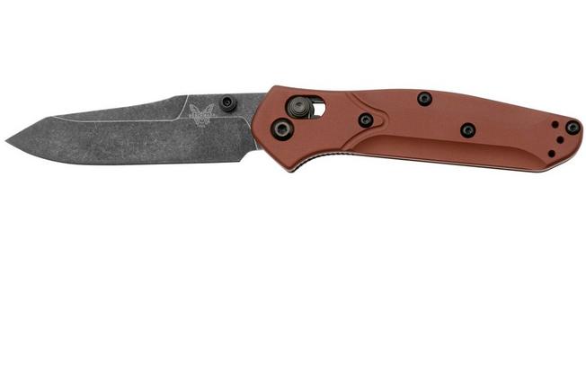 Immagine per Benchmade 945BK-03 Mini Osborne, DLC Battlewash CPM MagnaCut, Burnt Copper Aluminum coltello da tasca, Warren Osborne design