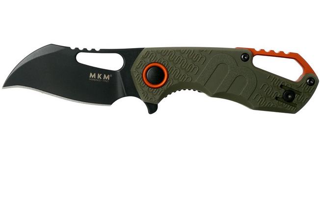 Bild für MKM Isonzo FX03-1PGO Hawkbill OD Green FRN, Black Blade Taschenmesser, Jesper Voxnaes Design