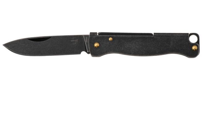 Bild für Böker Plus Atlas Mini 01BP0025 Blackwashed 12C27, Blackwashed Stainless, Schlüsselanhänger Taschenmesser