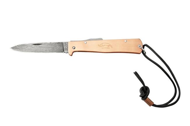 Image for Otter Mercator 10-626 RG D Large Copper Damask Leather Strap, pocket knife