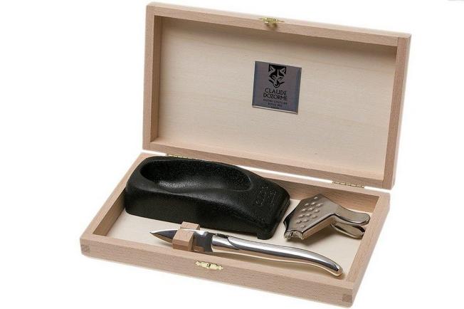 Image pour Claude Dozorme Laguiole coffret à huitre, Aluminium poli