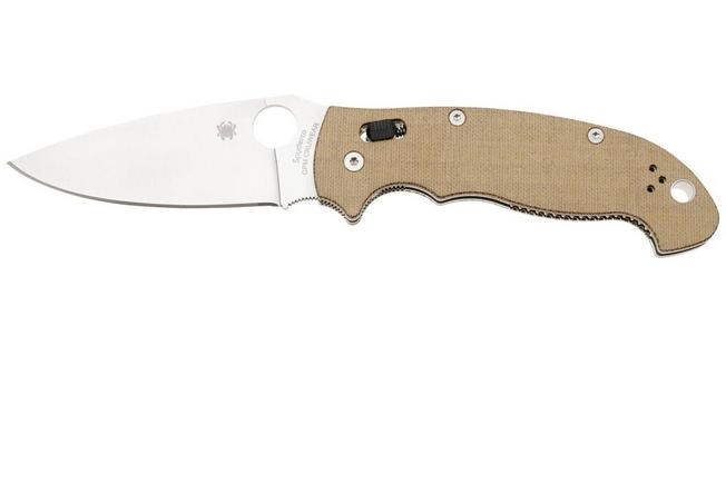Bild für Spyderco Manix 2 XL CPM Cru-Wear C95MPCW2 Brown Canvas Micarta Taschenmesser