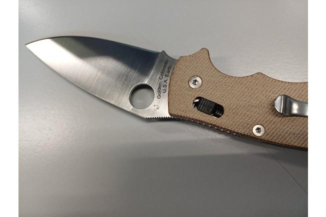 Bild für Spyderco Manix 2 XL CPM Cru-Wear C95MPCW2 Brown Canvas Micarta Taschenmesser