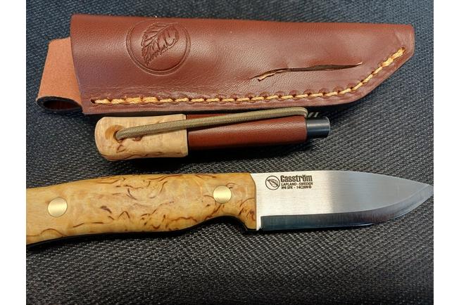 Bild für Casström No. 8 SFK 12828 Curly Birch met Firesteel, Bushcraftmeser