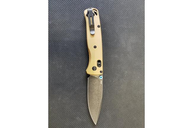 Afbeelding voor Benchmade Bugout 535BK-07 Blackwashed M390,  Burnt Brass Aluminium, zakmes