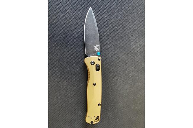 Afbeelding voor Benchmade Bugout 535BK-07 Blackwashed M390,  Burnt Brass Aluminium, zakmes