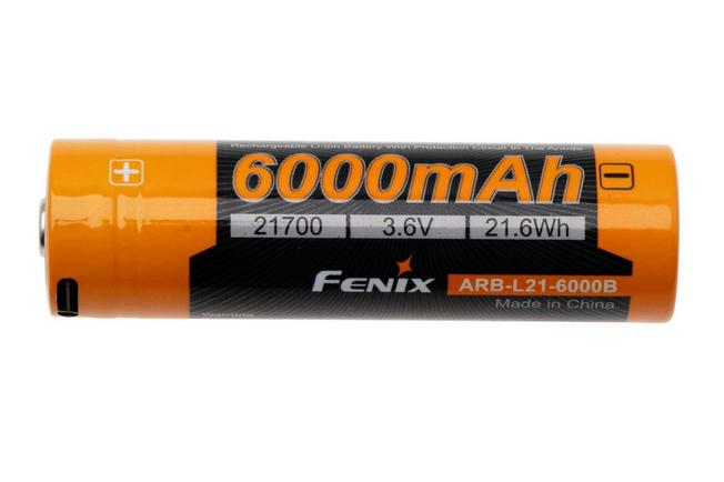 Image for Fenix ARB-L21-6000B 21700 Li-ion battery with usb-c port, 6000 mAh