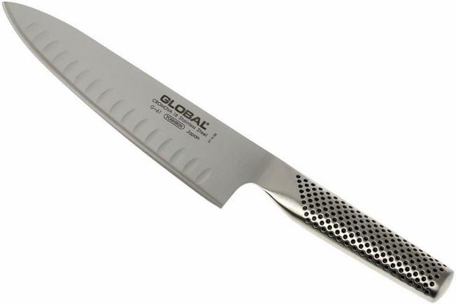 Bild für Global G61 Kochmesser mit Kullenschliff 20 cm