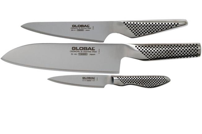 Afbeelding voor Global G-46338 driedelige keukenmessenset