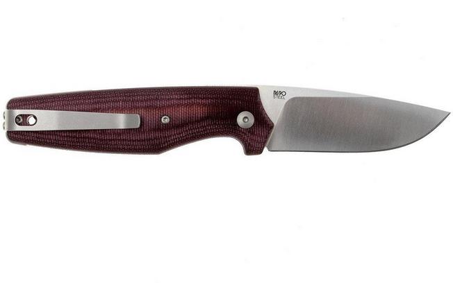 Bild für Viper Dan 1 5928CBR Burgundy Micarta N690, Drop-Point-Klinge