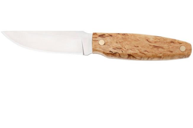 Bild für Nordic Knife Design Otter 2055, Satin 14C28N, Curly Birch, Fahrtenmesser