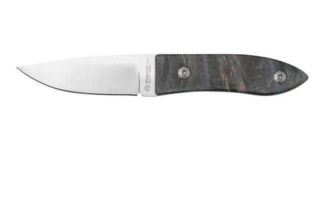 Bild für Maserin AM22, 923-RB Blue Poplar Burl, feststehendes Messer, Atillio Morotti Design