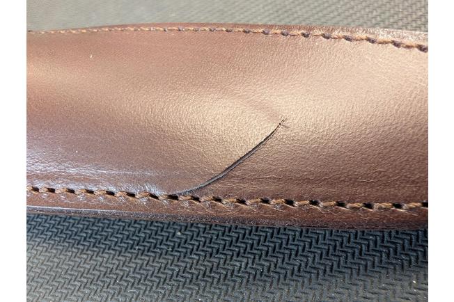 Bild für Maserin AM22, 923-RB Blue Poplar Burl, feststehendes Messer, Atillio Morotti Design