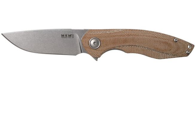 Bild für MKM Timavo VP02-NC Natural Canvas Micarta Stonewash Taschenmesser, Voxnaes Design
