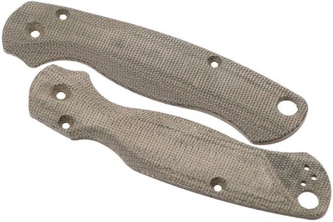 Bild für Flytanium Spyderco Paramilitary 2 Lotus Scales, Green Canvas Micarta, Griffschalen