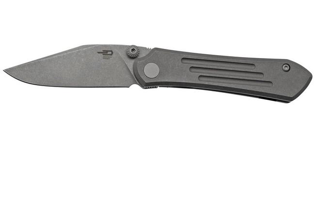 Image pour Bestech Icarus BT2302D Stonewashed M390 Dark Stonewash Titanium, couteau de poche