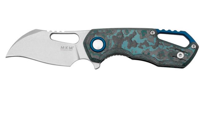 Bild für MKM Isonzo FX03-1CA Hawkbill Stonewashed, Arctic Storm Carbon Fiber Taschenmesser, Jesper Voxnaes Design