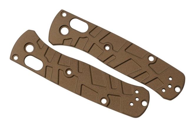 Image for Lex Custom Benchmade Mini Bugout Scales MBUTH148 Turtle Burnt Bronze Titanium, handle scales
