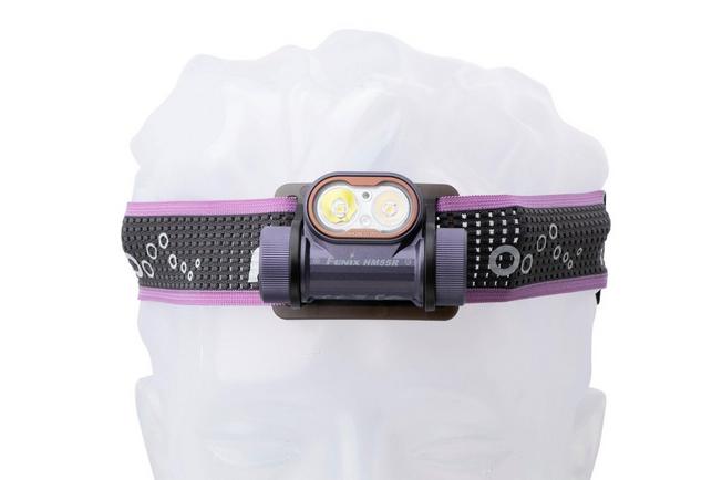 Image for Fenix HM55R rechargeable head torch, 1200 lumens, Dark Purple