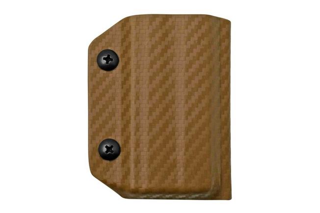Afbeelding voor Clip And Carry Kydex Sheath SOG Powerlock, Carbon Fiber Brown SPWRLK-CF-BRN riemholster