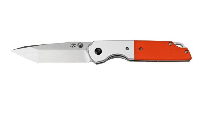 Image pour Kansept Warrior T1005T3 Stonewashed Tanto, Orange G10, couteau de poche, Kim Ning design