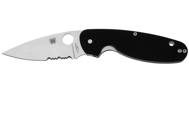 Image pour Spyderco Emphasis C245GPS Black G10, couteau à lame en partie dentée