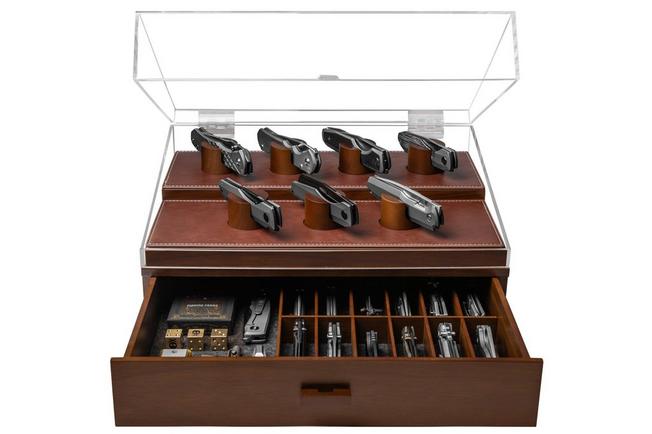 Bild für Holme & Hadfield Armory Pro Knife Display Case ARP-WT-794-1 Walnut, Messer Vitrine für 30 Stück