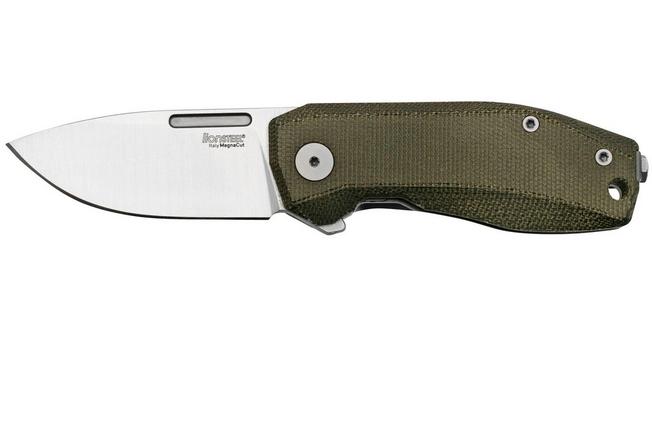 Bild für LionSteel Nano NA01-CVG Frame Lock, Magnacut, Green Canvas Micarta, Taschenmesser