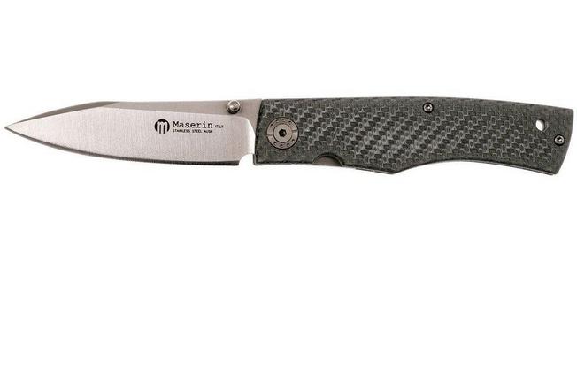 Image for Maserin Carbon 392/CA Silver Carbonfibre pocket knife