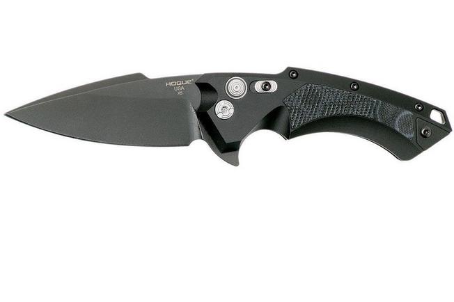 Image for Hogue X5 3.5" Spearpoint 34579 Buttonlock Flipper, Black Finish