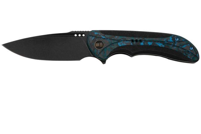Image for WE Knife Equivik WE23020-4 Blackwashed CPM 20CV, Black Titanium, Arctic Storm Fat Carbon pocket knife