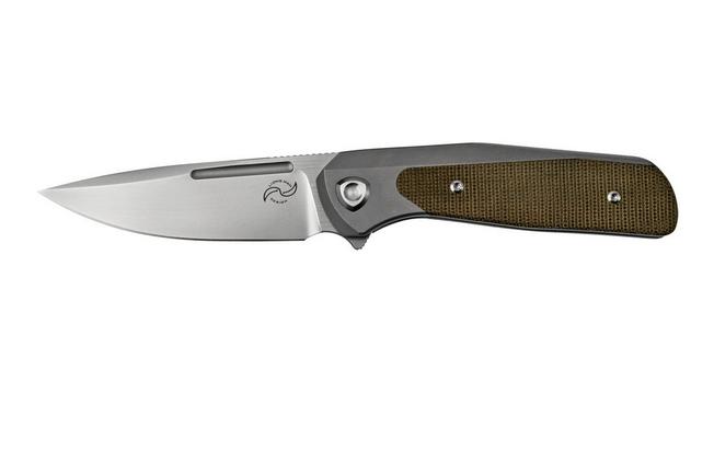 Image for Liong Mah GSD v2 GSD2-GM Green Micarta Inlay pocket knife