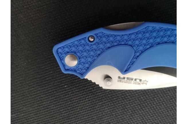 Image for Fox Knives USA Forza Blue Clippoint FKU-AMI-CP BLU pocket knife, Mike Vellekamp design