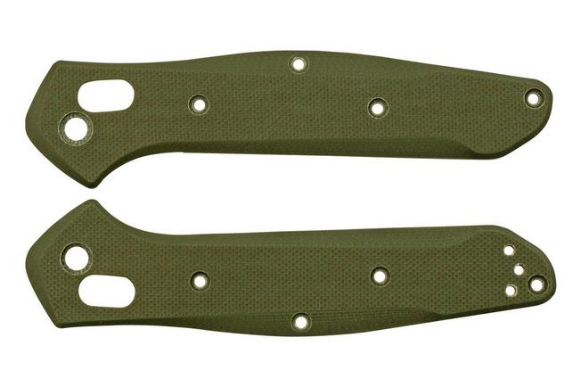 Bild für Flytanium Benchmade 940 Osborne Handle Kit FLY-1171OD, OD Green G-10 Radar Scales, Titanium Hardware, Griffschalen