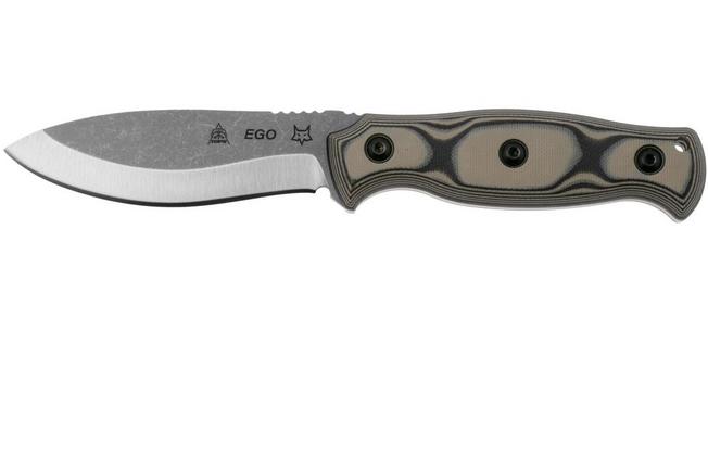 Image for Fox Knives Ego TK-FX01, Black/Coyote G10 fixed knife, Alfredo Doricchi design