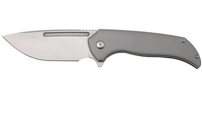 Bild für Artisan Cutlery Trux 1861G-GY, Stonewashed S35VN, Gray Titanium Taschenmesser, Ferrum Forge Design