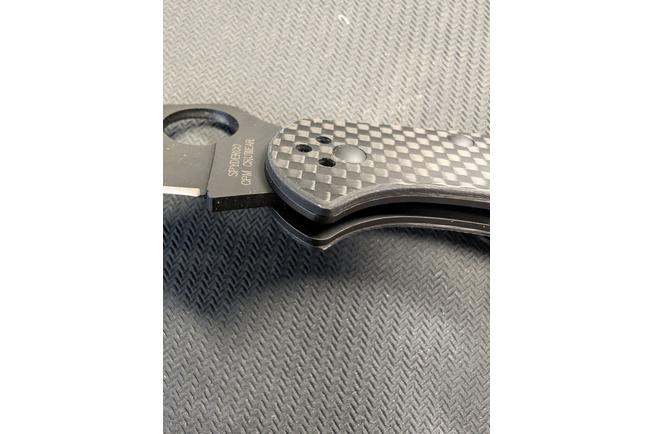 Bild für Spyderco Delica 4 Black TiCN CPM CruWear C11CFPBK Carbon Fiber, Sprint Run Taschenmesser