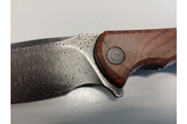 Bild für Civivi Mini Praxis C18026C-DS1 Damascus, Cuibourtia Taschenmesser