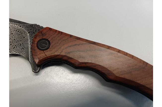 Bild für Civivi Mini Praxis C18026C-DS1 Damascus, Cuibourtia Taschenmesser