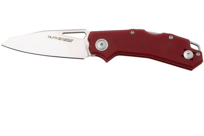Bild für Viper Alfa V6020GR, Satin CPM MagnaCut, Red G10 Taschenmesser, Simone Tonolli Design