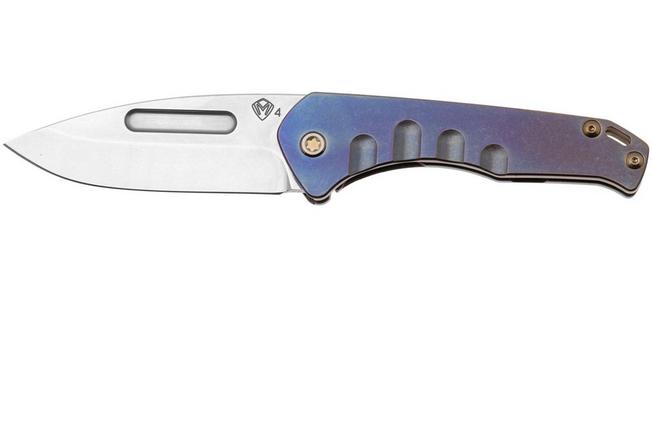 Bild für Medford Prae Slim 25-PS-03, Tumbled S45VN Droppoint, Bronze/Violet Fade Handle, Bronze hardware Taschenmesser
