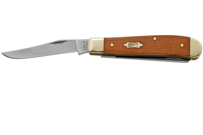 Bild für Case Mini Trapper, Smooth Canvas Micarta, 23695, 10207 Stainless Steel, Taschenmesser