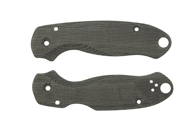 Imagen para Flytanium Spyderco Para 3 cachas, Lotus Black Canvas Micarta