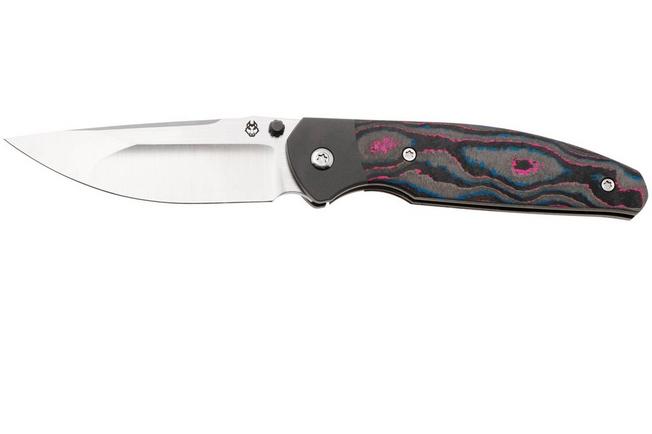 Bild für Jack Wolf Tango TANGO-01-CC-MIAMI, Satin CPM S90V,  Titanium CamoCarbon Miami, Taschenmesser, Chris Ortiz Design