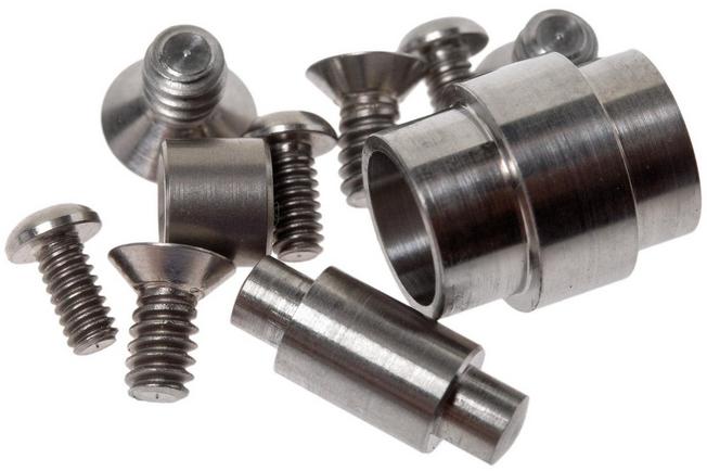 Bild für Flytanium Spyderco Para 3 Titanium Hardware Kit, silber