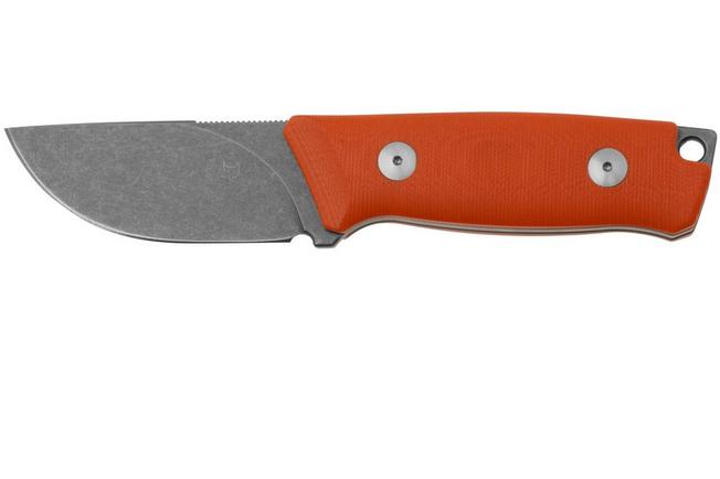 Bild für Fox Knives Rifle Muzzle FX-664 OR, Orange G10 feststehendes Messer, Raven Knives design