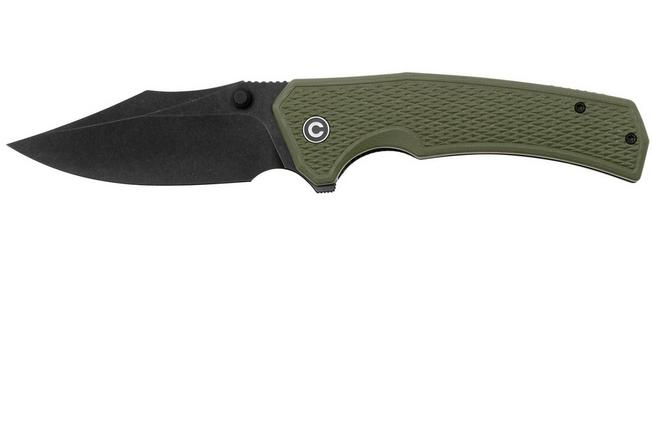 Image for Civivi Vexillum C23003D-2 Blackwashed Nitro-V, Milled OD Green G10, pocket knife