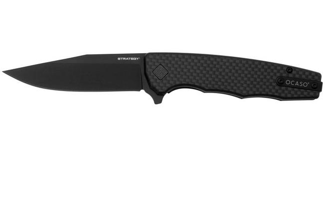 Bild für Ocaso Strategy 29BCB Black Blade, G10 Carbon Fiber Peel Ply, Taschenmesser